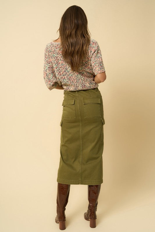 Cargo Midi Skirt