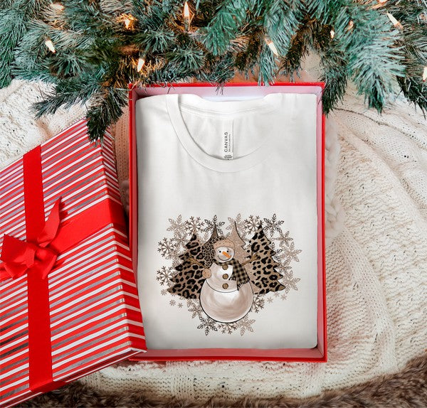 Snowman Snowflake Boutique Tee