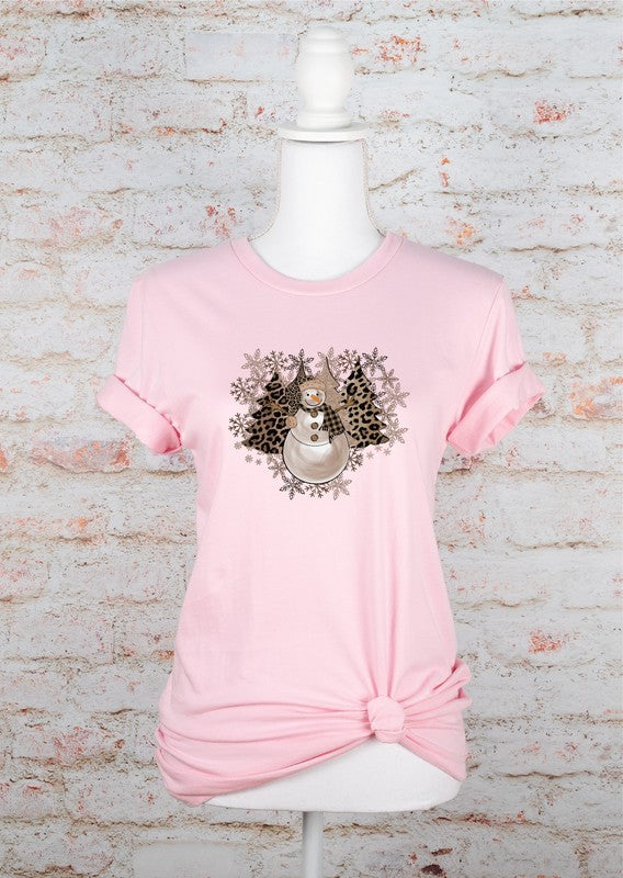 Snowman Snowflake Boutique Tee