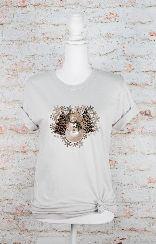 Snowman Snowflake Boutique Tee
