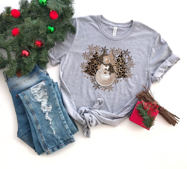 Snowman Snowflake Boutique Tee
