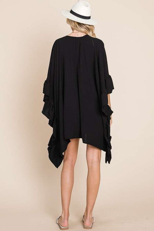 Ruffle Kimono Cover up