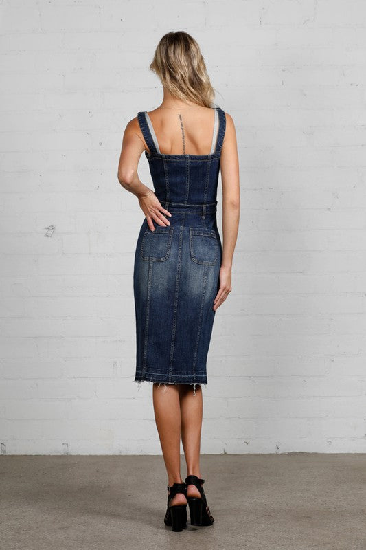 Shania Denim Midi