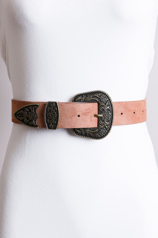 Antique Western Buckle Belt