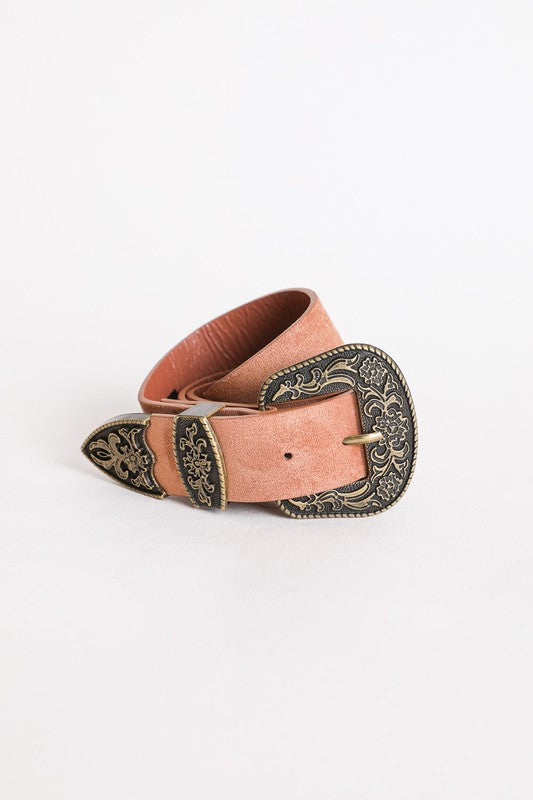 Antique Western Buckle Belt