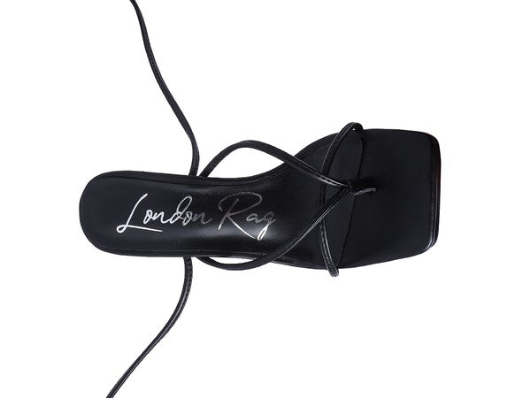 Laced up Block Heel