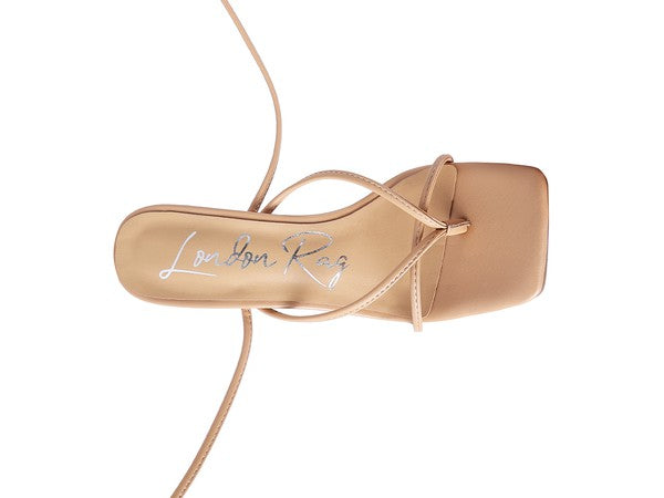 Laced up Block Heel