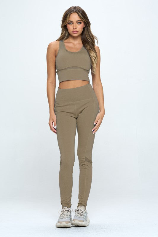 Two Piece Activewear Set Cut Out Detail