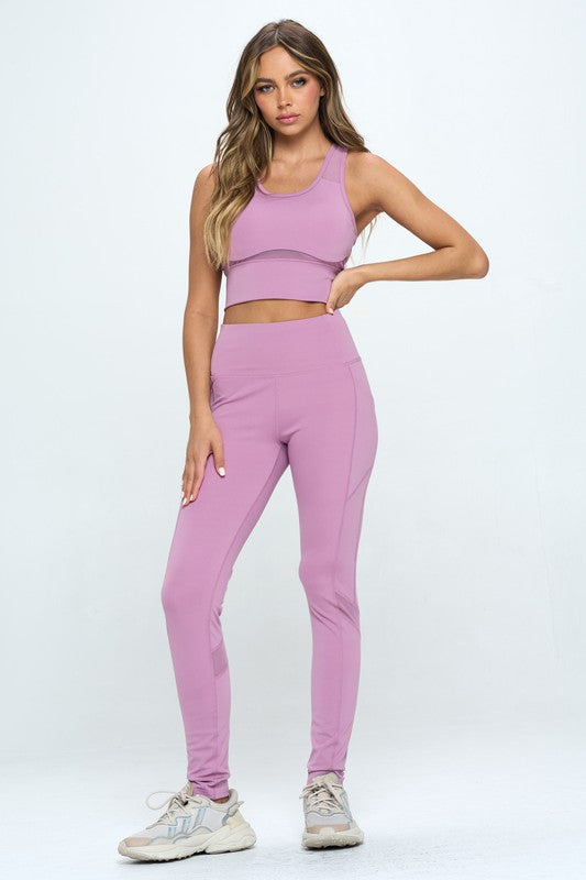 Two Piece Activewear Set Cut Out Detail