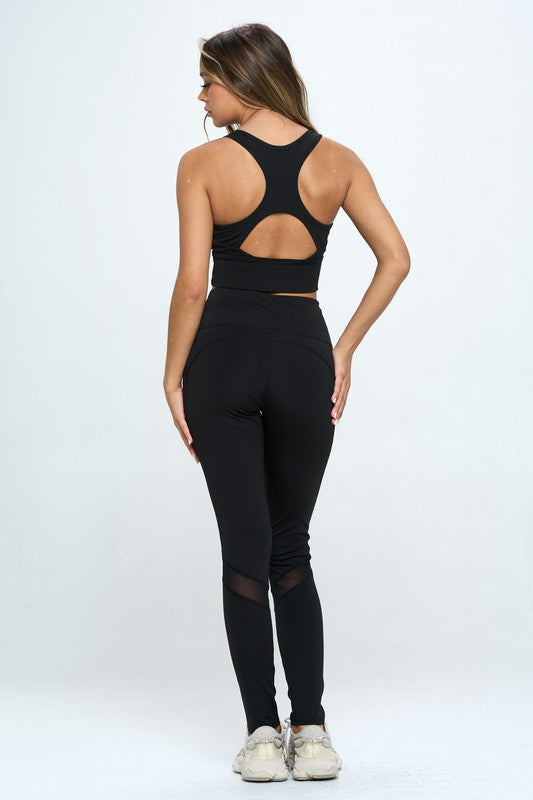 Two Piece Activewear Set Cut Out Detail