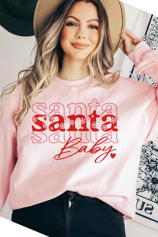 Santa Baby Christmas Graphic Sweatshirt