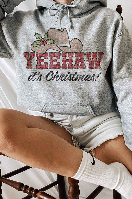 YEEHAW COUNTRY CHRISTMAS HOODIE PLUS SIZE