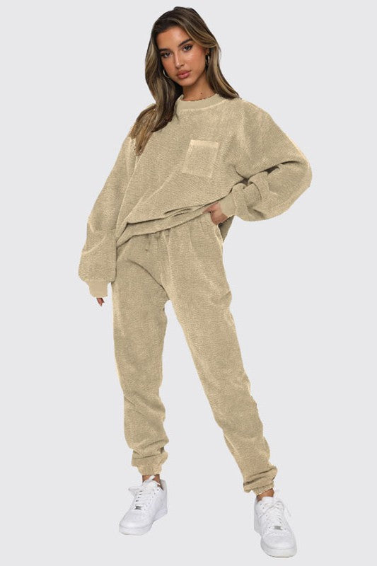 Corduroy Sweatsuit Set