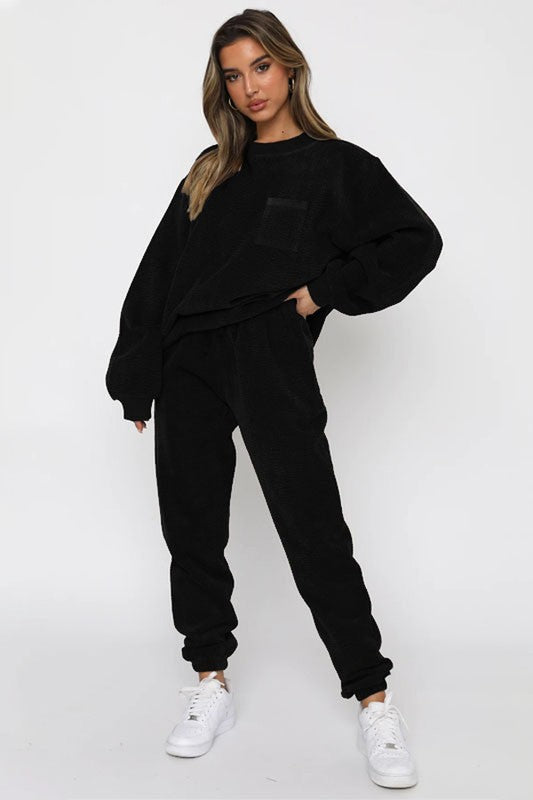 Corduroy Sweatsuit Set