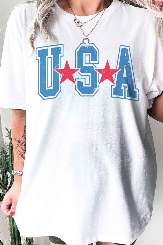 HOWDY AMERICA USA GRAPHIC PLUS SIZE TEE