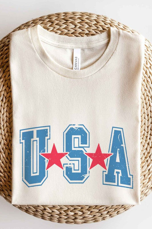 HOWDY AMERICA USA GRAPHIC PLUS SIZE TEE