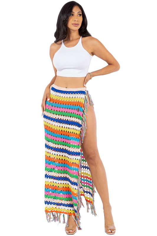 Rainbow Cover up Skirt