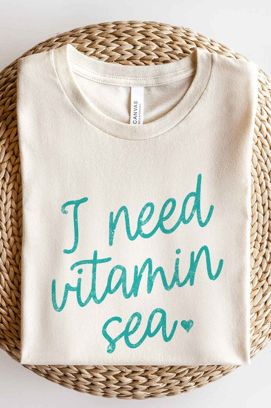 I NEED VITAMIN SEA OVERSIZED TEE / T-SHIRT