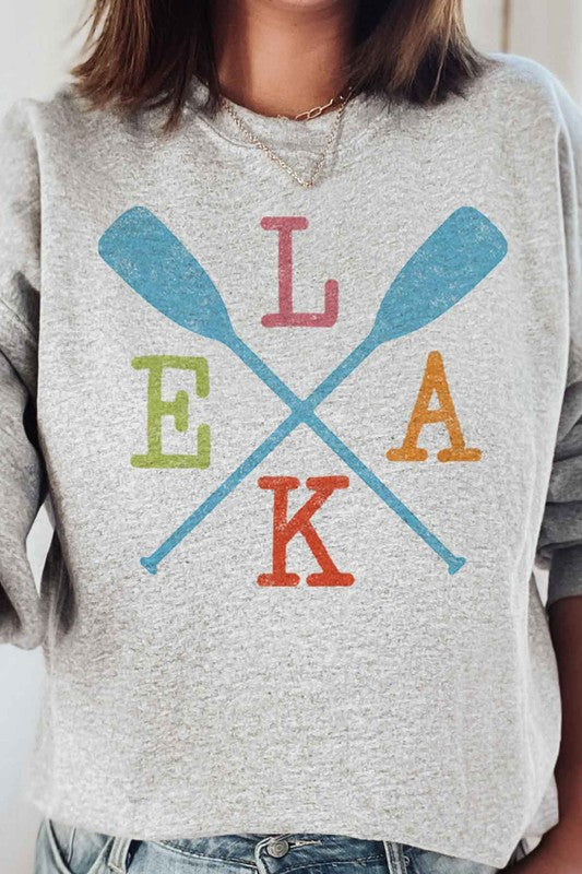 LAKE PADDLE GRAPHIC SWEATSHIRT