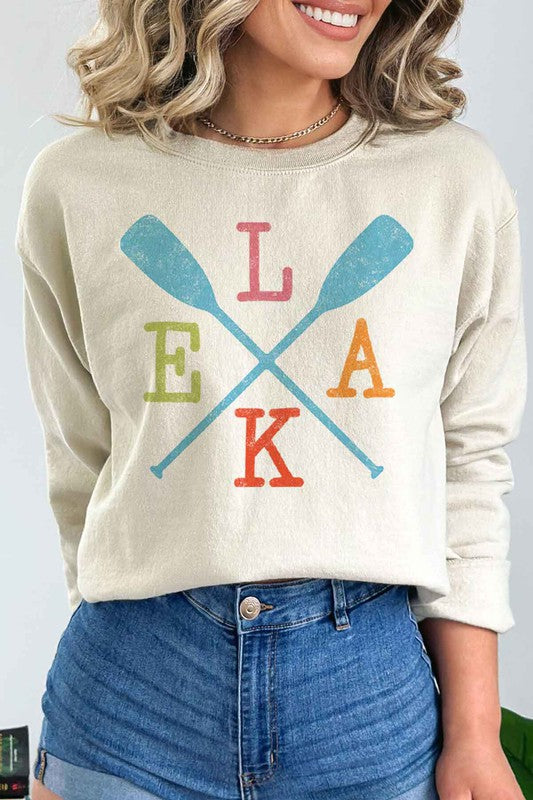 LAKE PADDLE GRAPHIC SWEATSHIRT