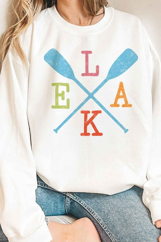 LAKE PADDLE GRAPHIC SWEATSHIRT