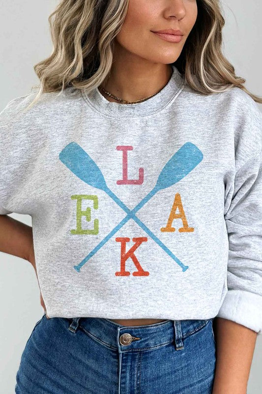 LAKE PADDLE GRAPHIC SWEATSHIRT