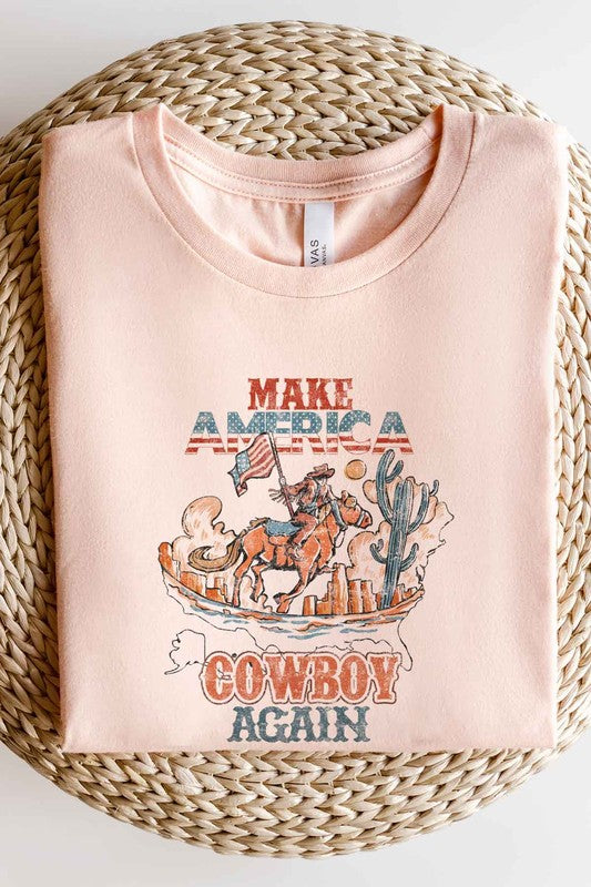 MAKE AMERICA COWBOY AGAIN GRAPHIC TEE / T-SHIRT