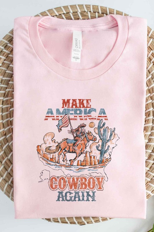 MAKE AMERICA COWBOY AGAIN GRAPHIC TEE / T-SHIRT