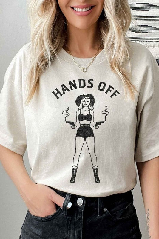 HANDS OFF WESTERN GRAPHIC TEE / T-SHIRT