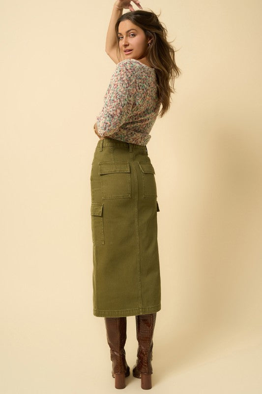 Cargo Midi Skirt