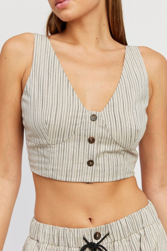 Gwen Cropped Vest