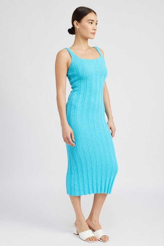 Ribbed Midi Dress