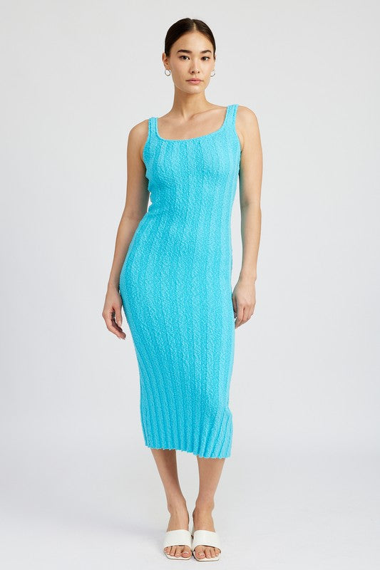 Ribbed Midi Dress