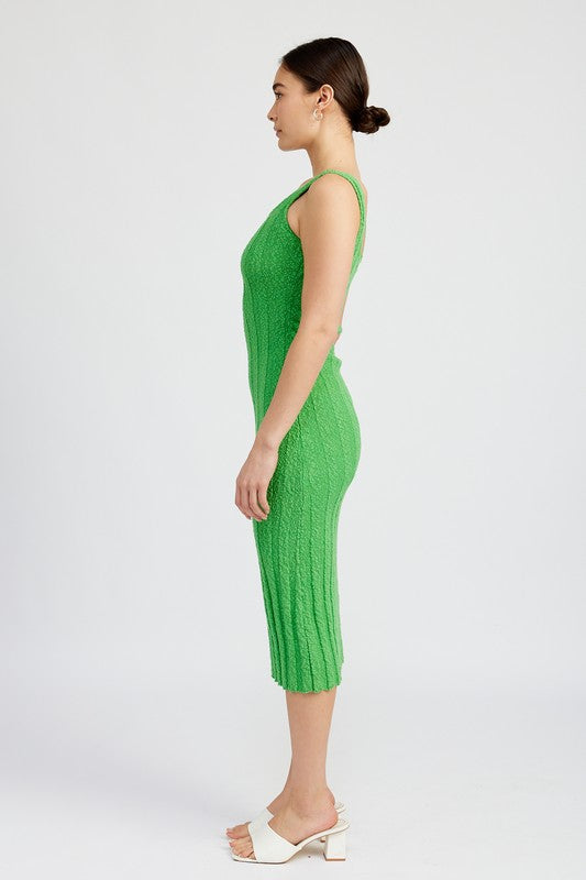 Ribbed Midi Dress