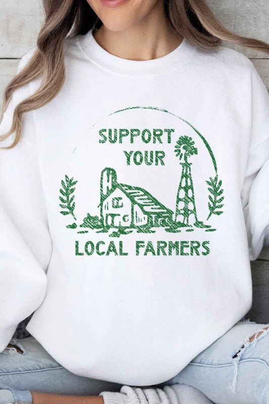 SUPPORT YOUR LOCAL FARMERS OVERSIZED SWEATSHIRT