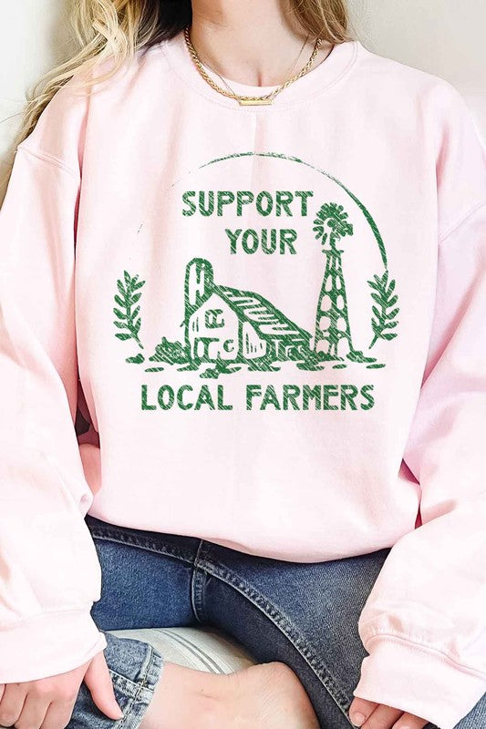 SUPPORT YOUR LOCAL FARMERS OVERSIZED SWEATSHIRT