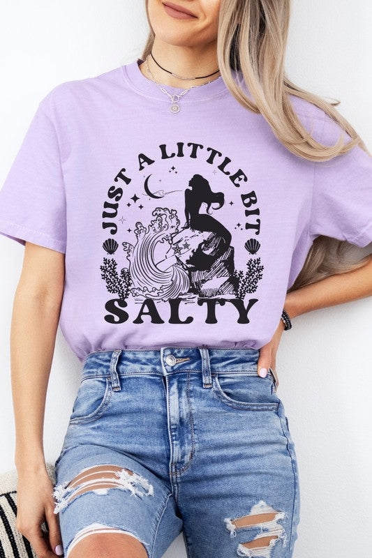 Just a Little Bit Salty Mermaid Graphic Tee