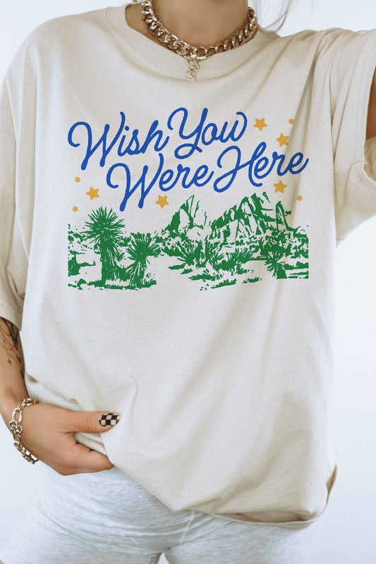 WISH YOU WERE HERE GRAPHIC TEE