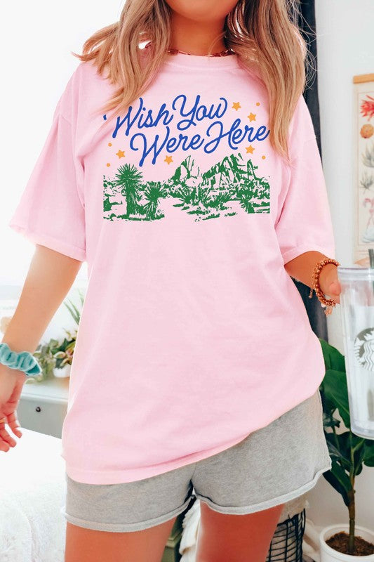 WISH YOU WERE HERE GRAPHIC TEE