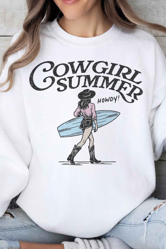 COWGIRL SUMMER WESTERN OVERSIZED SWEATSHIRT