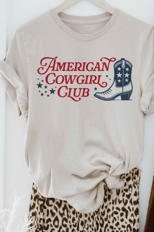 AMERICAN COWGIRL CLUB GRAPHIC TEE