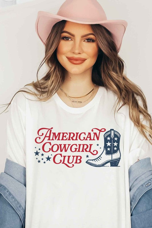 AMERICAN COWGIRL CLUB GRAPHIC TEE