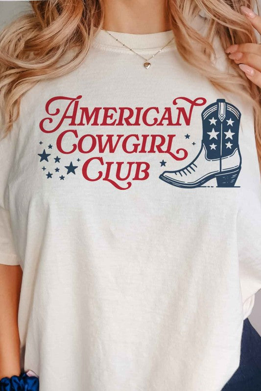 AMERICAN COWGIRL CLUB GRAPHIC TEE