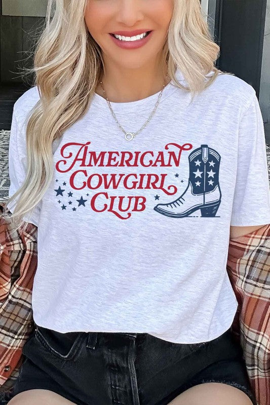 AMERICAN COWGIRL CLUB GRAPHIC TEE