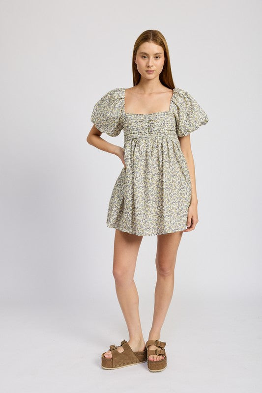 McKenna Puff Sleeve Mini Dress