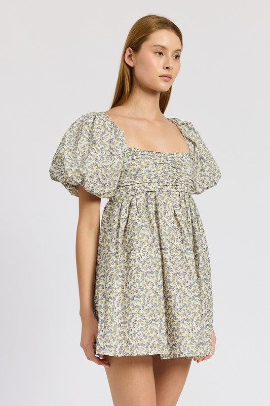 McKenna Puff Sleeve Mini Dress