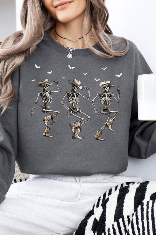 Western Halloween Cowboy Skeletons Sweatshirt