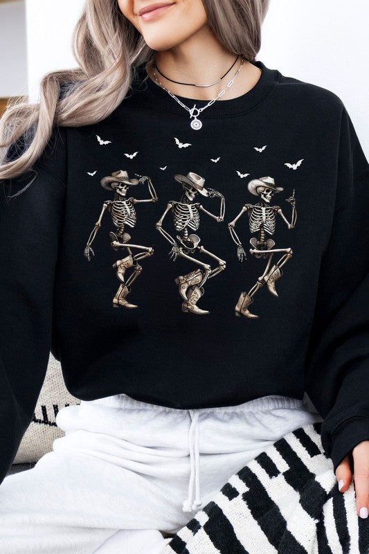 Western Halloween Cowboy Skeletons Sweatshirt