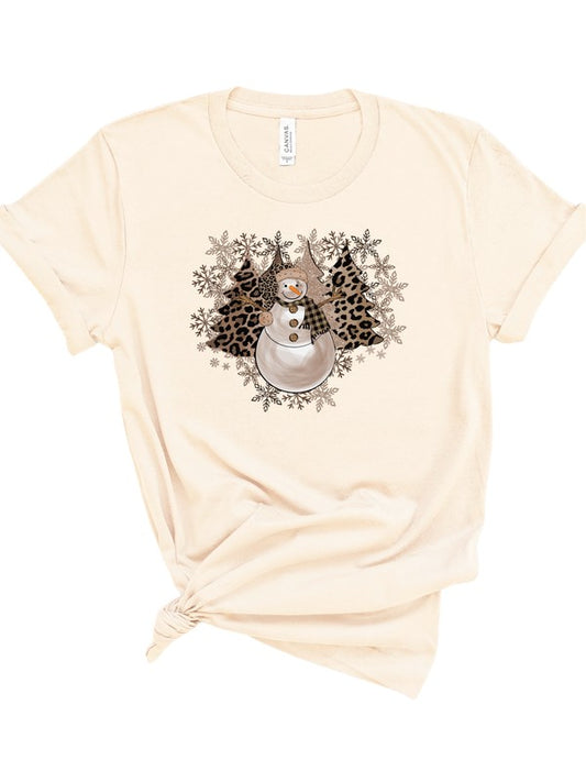 Snowman Snowflake Boutique Tee