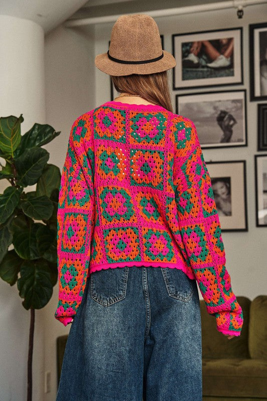 Patchwork Pullover Sweater